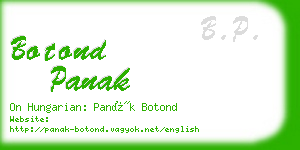 botond panak business card